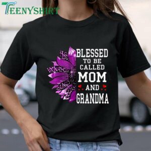 Blessed Mom and Grandma Mothers Day Sunflower T Shirt 1
