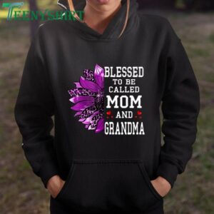 Blessed Mom and Grandma Mothers Day Sunflower T Shirt 2