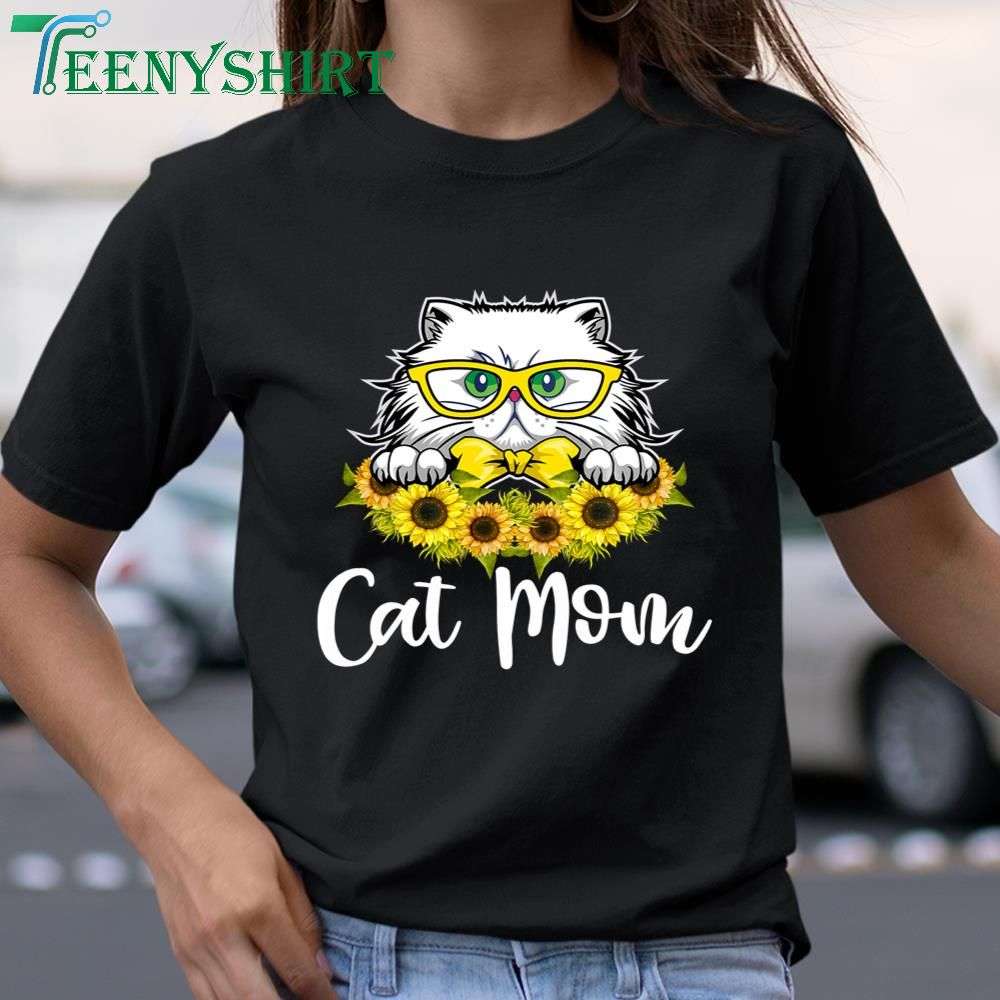 Cat Mom Shirt Mother's Day Cat T-Shirt for Cat Lovers