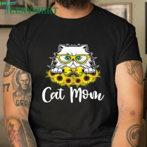 Cat Mom Shirt Mothers Day Cat T Shirt for Cat Lovers 3