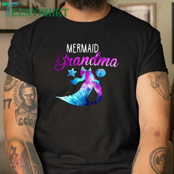 Fun and Playful T-Shirt for Mermaid-Loving Moms and Grandmas